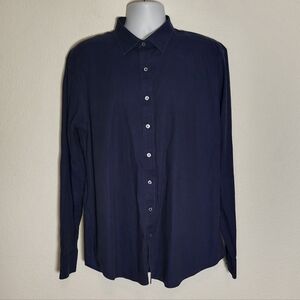 Bugatchi Shaped Fit Cotton Button Down Shirt size XLarge